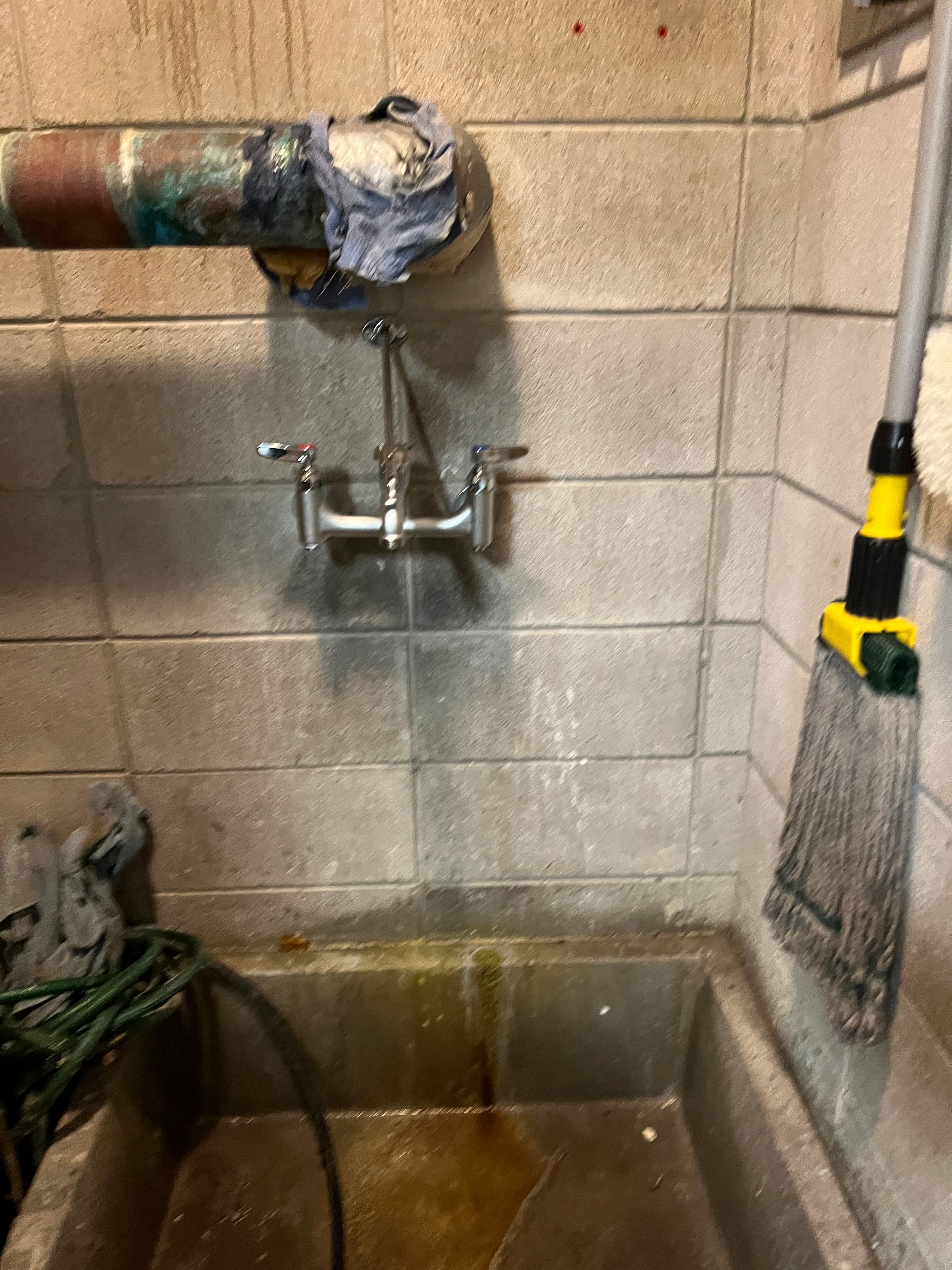 Project Commercial Mop Sink Faucet and Flush Valve Replacement Done Right image